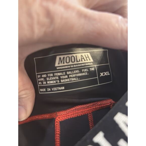 NWT Women's Moolah Kicks Compression Basketball Shorts Black Padded Size XXL $45 - Picture 6 of 7